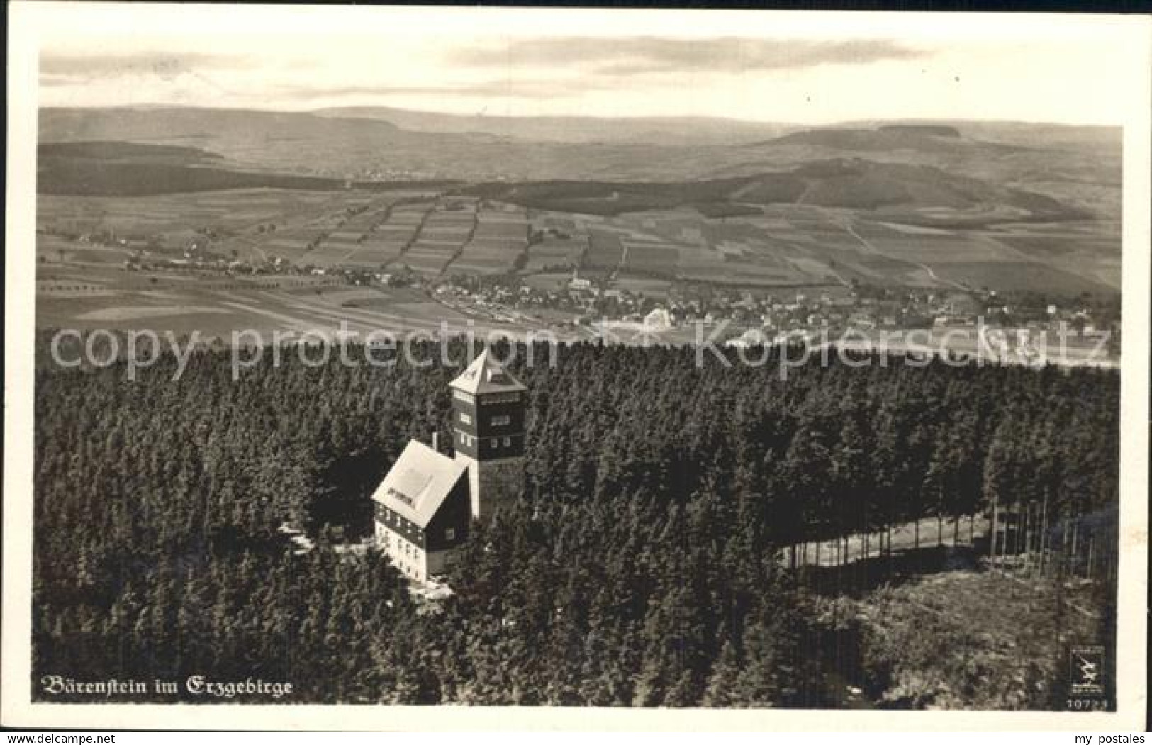 Baerenstein Annaberg-Buchholz Fliegeraufnahme