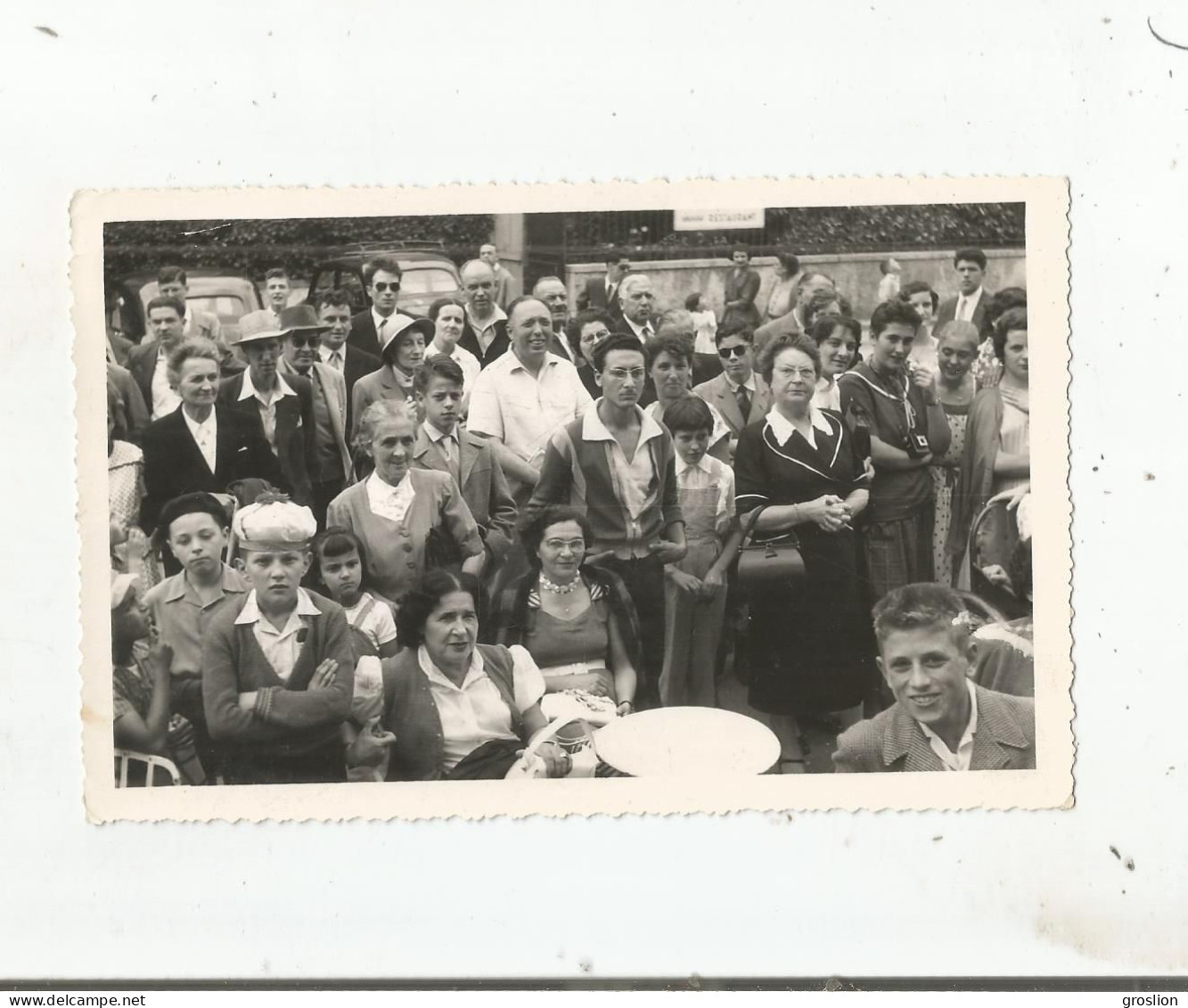 BAGNERES DE BIGORRE (HAUTES PYRENEES) PHOTO FETE DU 7 AOUT 1955 (BELLE ANIMATION) PHOTO ALIX BAGNERES DE BIGORRE