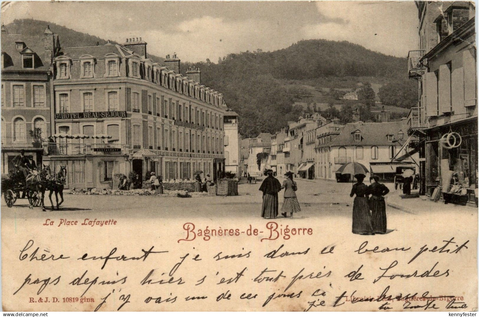 Bagneres de Bigorre - La Place Lafayette