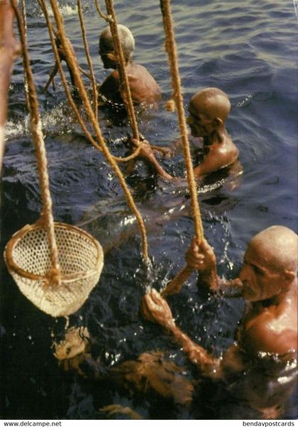 bahrain, Native Pearl Diving, Jewelry (1980s) Postcard