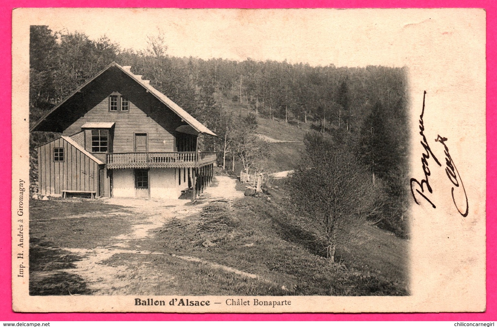 Ballon d'Alsace - Châlet Bonaparte - Imp. H. ANDRÉE à Giromagny - 1904 - Précurseur