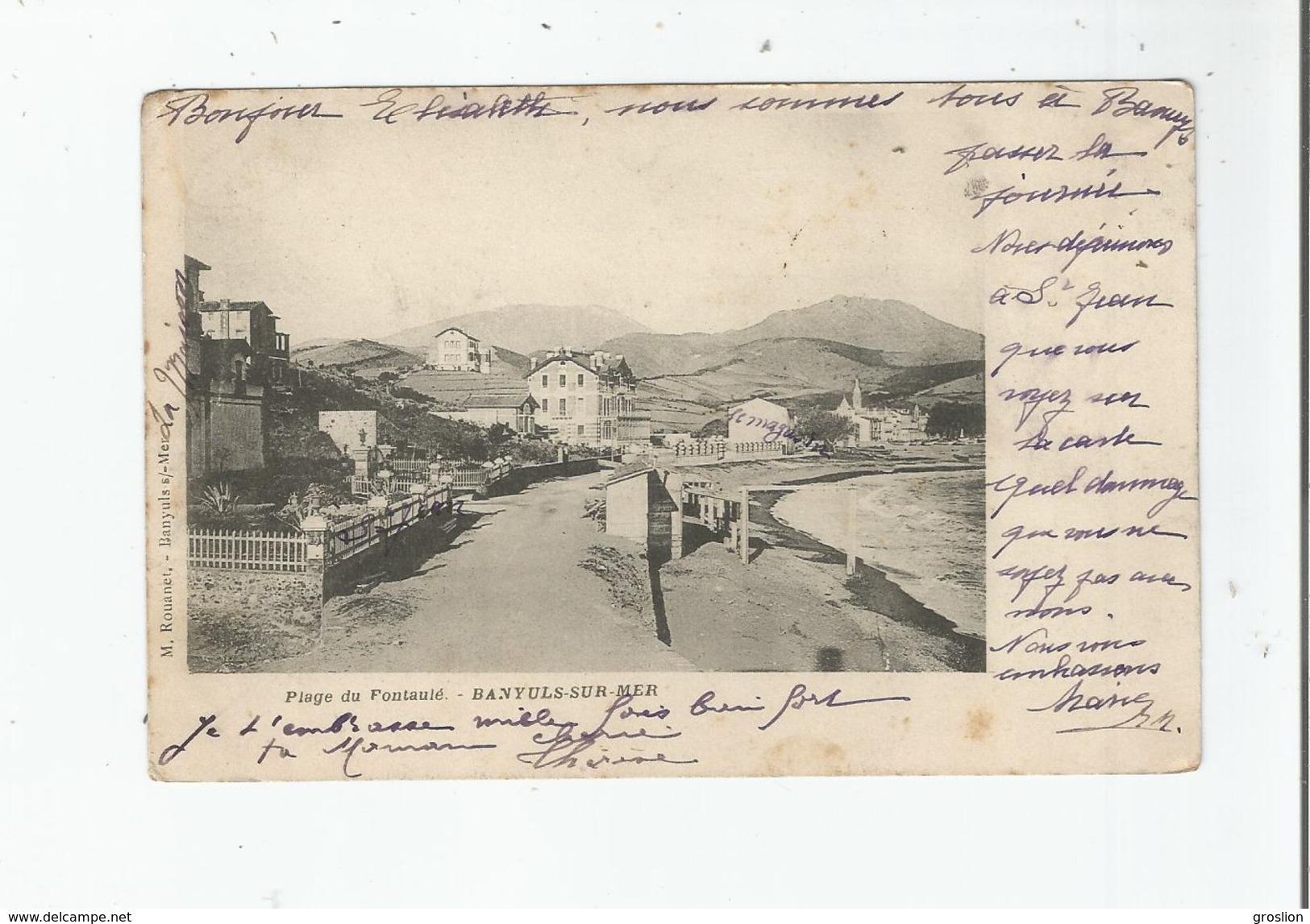 BANYULS SUR MER PLAGE DU FONTAULE 1903