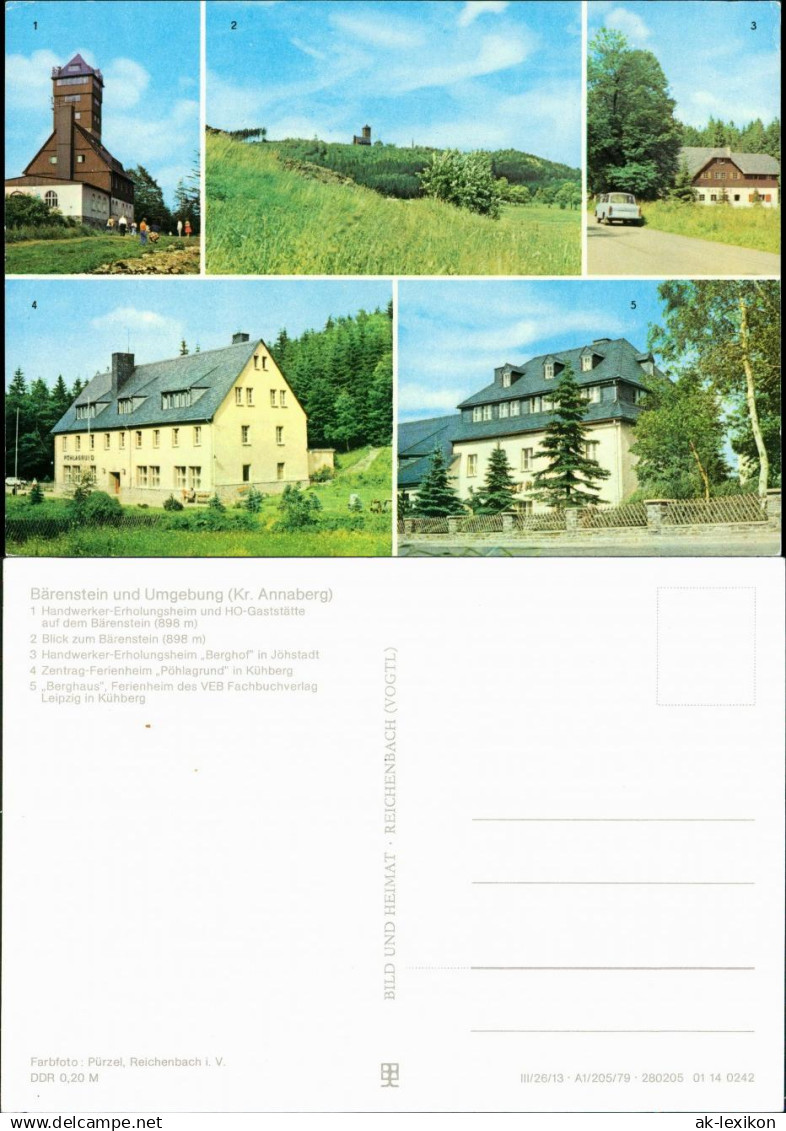 Bärenstein-Altenberg (Erzgebirge) Handwerker-Erholungsheim - Bärenstein 1976