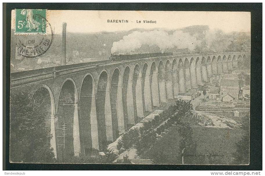 Barentin (76) - Le Viaduc ( avec train Ed. COFFIN, Barentin)