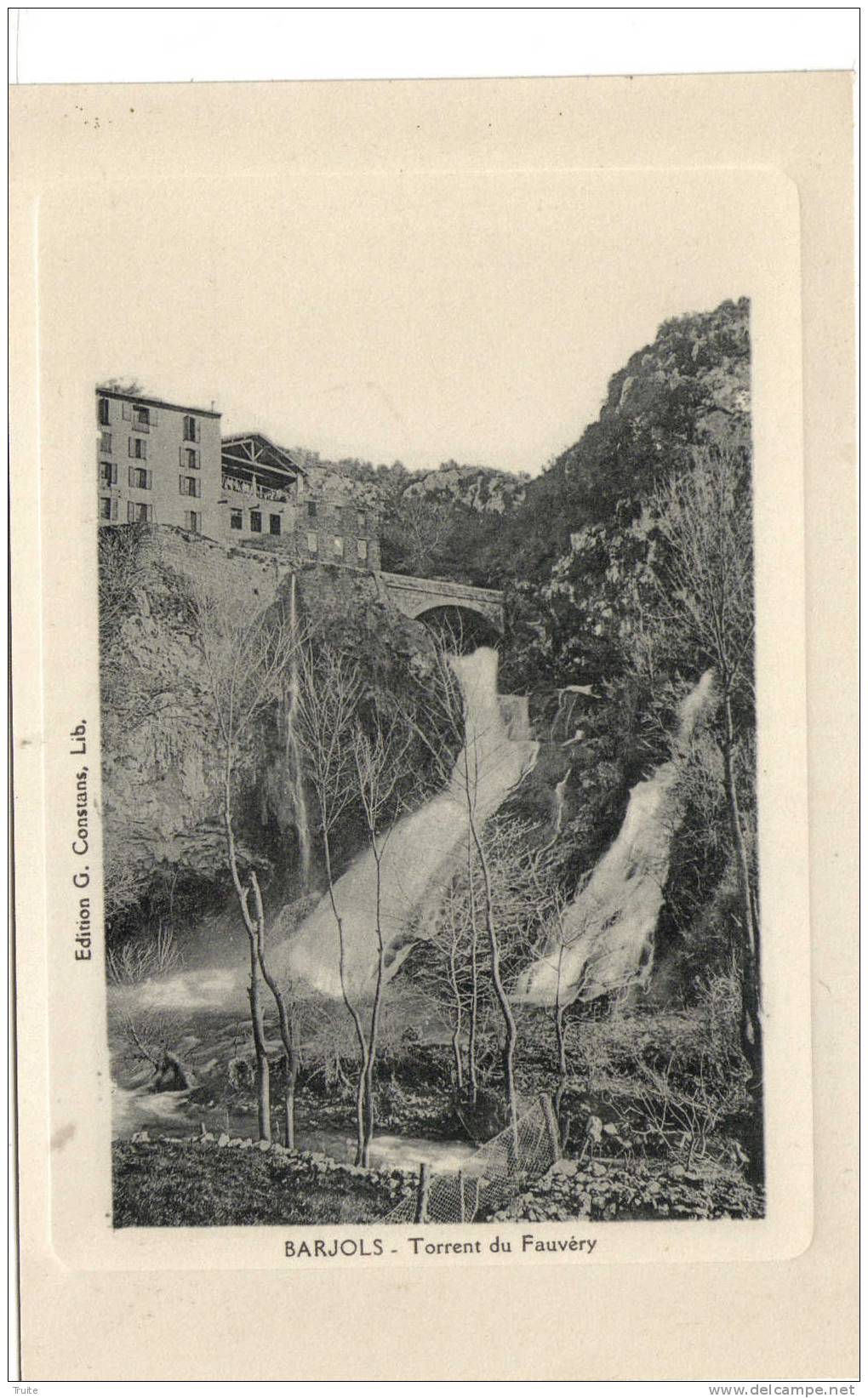 BARJOLS TORRENT DU FAUVERY