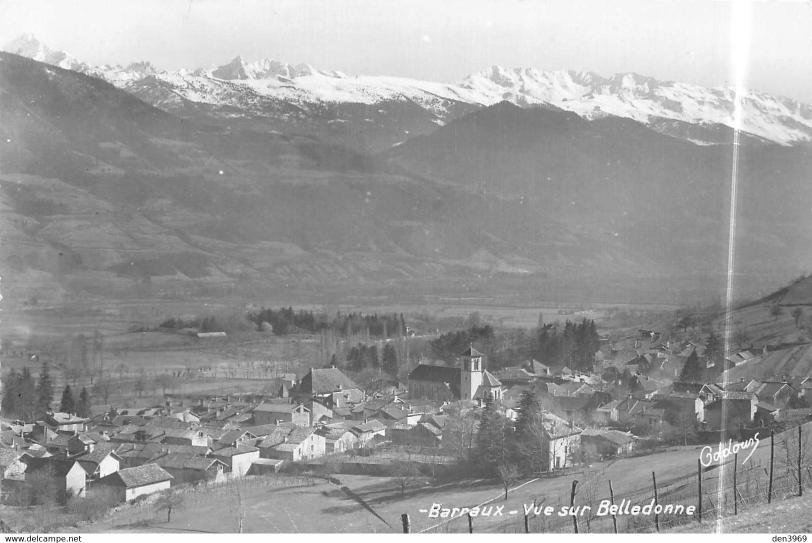 BARRAUX (Isère) - Vue sur Belledonne