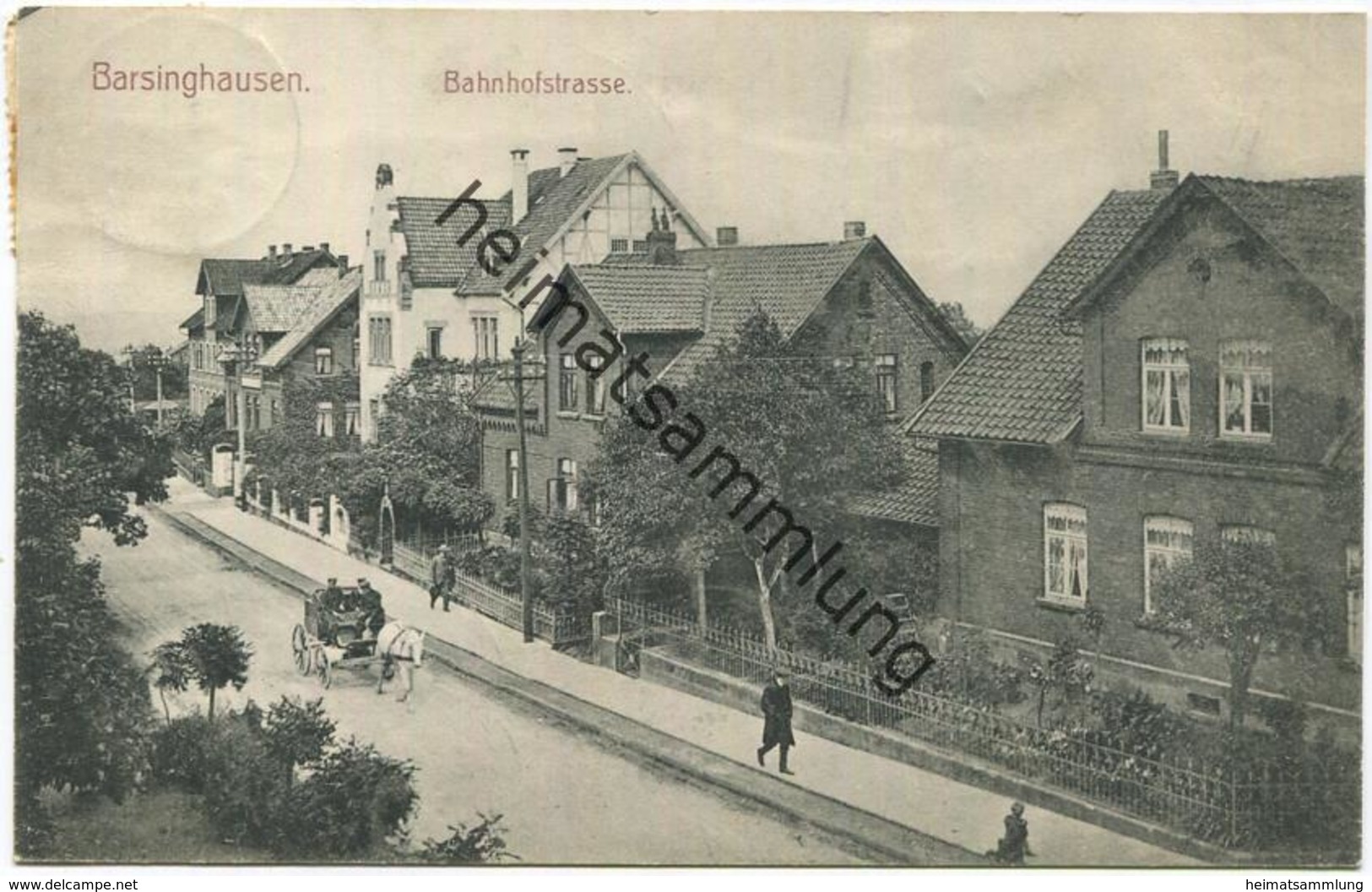 Barsinghausen - Bahnhofstrasse - Verlag Albert Windhorn Barsinghausen - gel. 1907