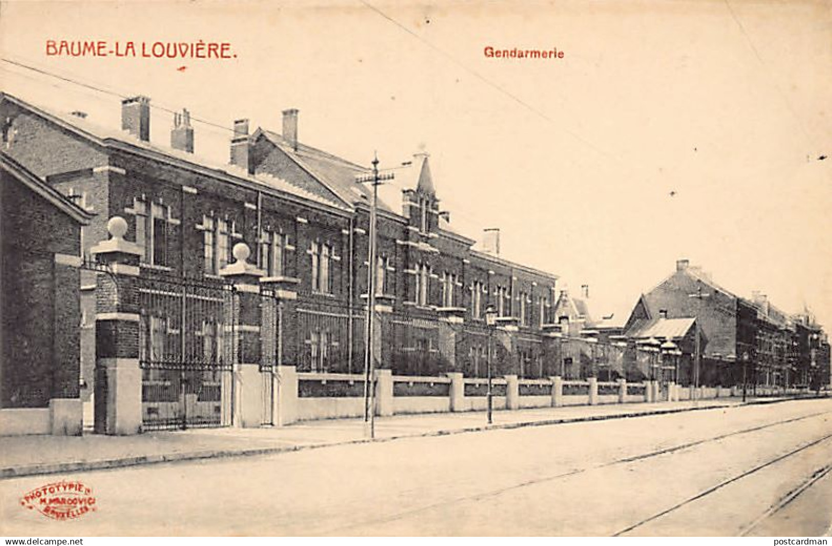 BAUME LA LOUVIÈRE (Hainaut) Gendarmerie - Ed. M. Marcovici