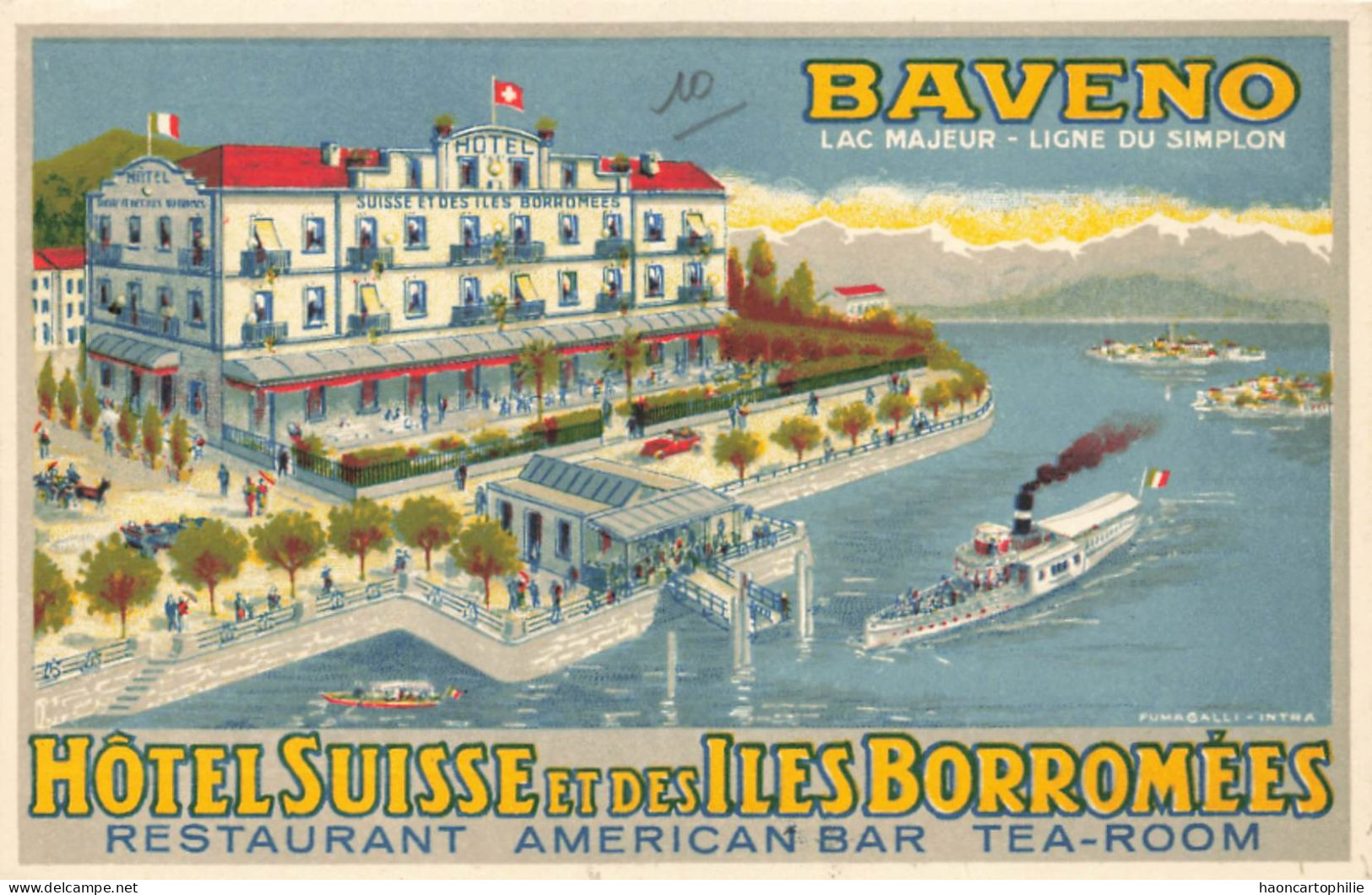 Baveno  lac Majeur  hotel Suisse