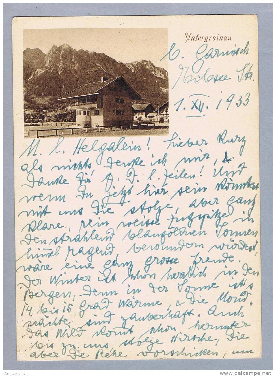 Bay Garmisch-Partenkirchen Untergrainau 1933-12-01 Foto