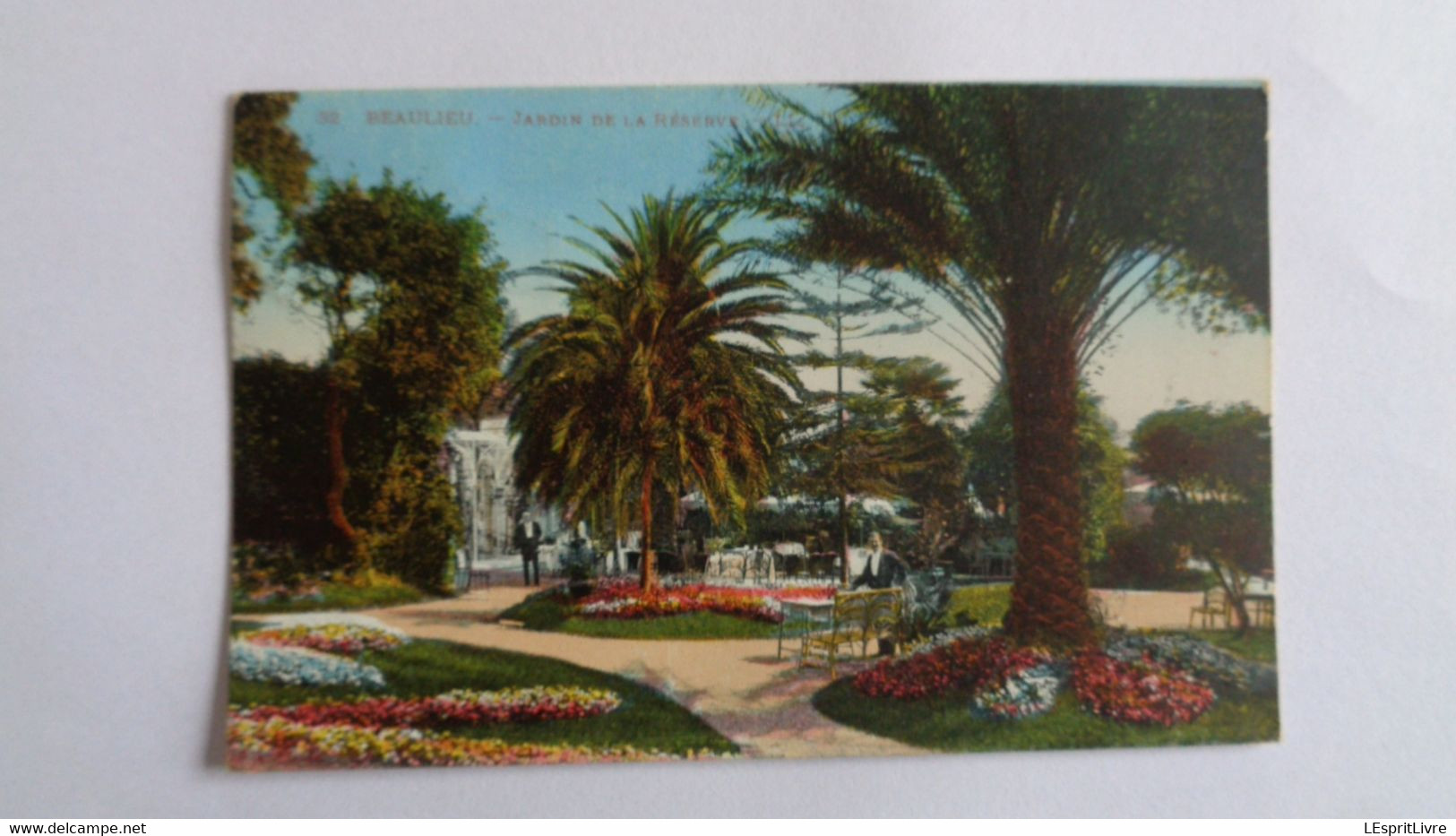 BEAULIEU SUR MER Jardin de la Réserve Animée Carte Postale Postcard