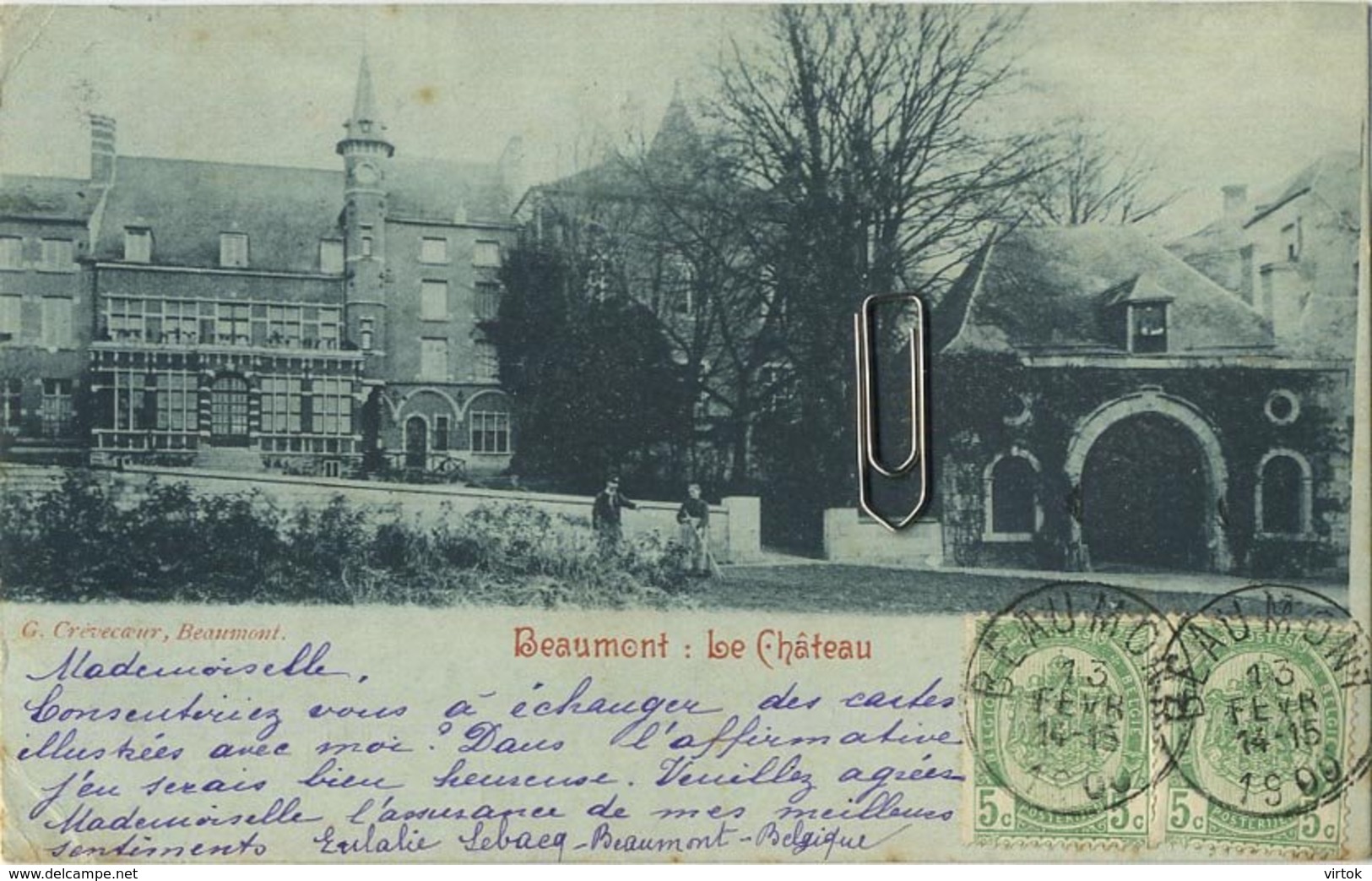 Beaumont :  le chateau  ( CPA 1900 )