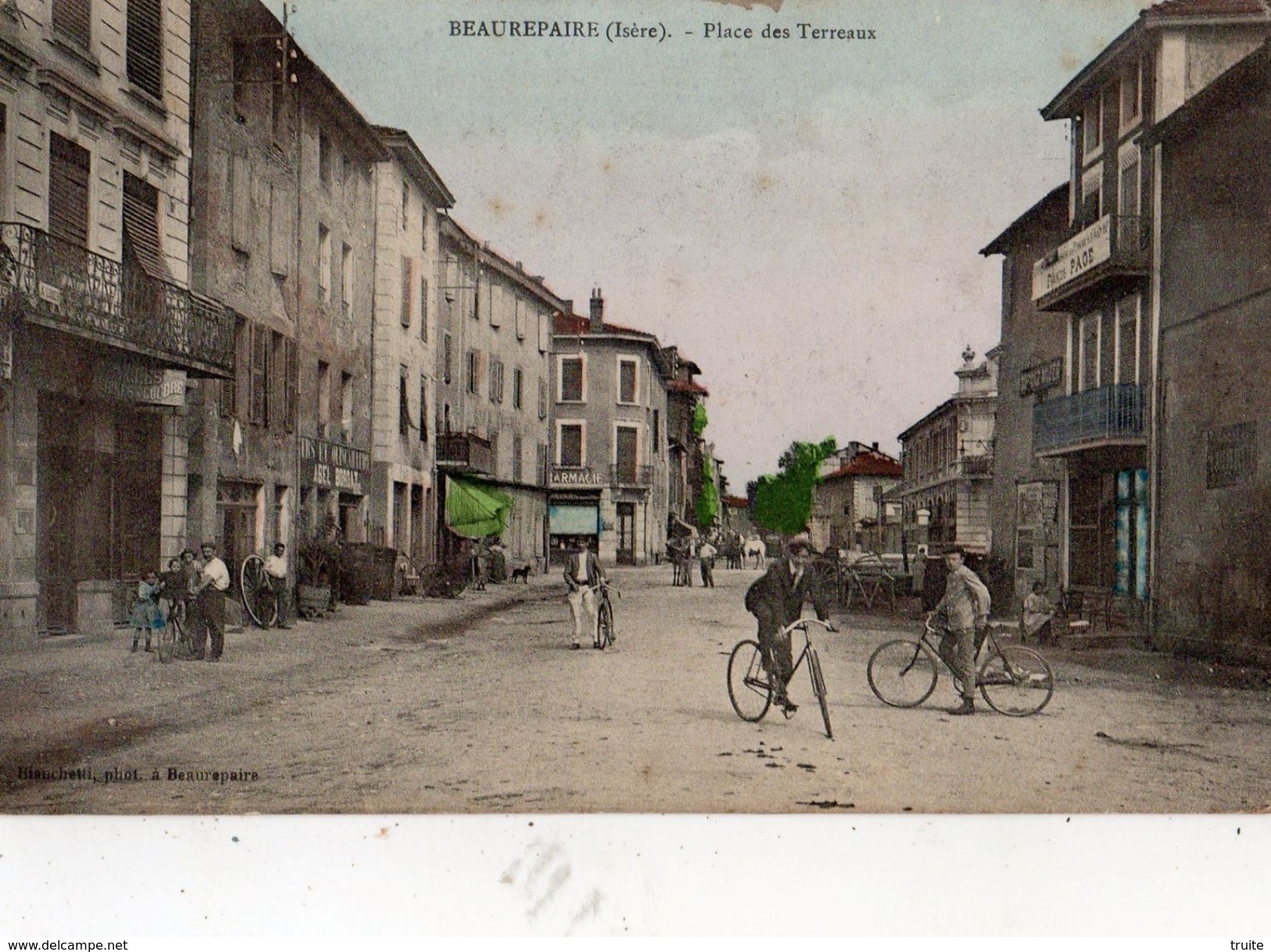 BEAUREPAIRE PLACE DES TERREAUX  (CARTE COLORISEE)