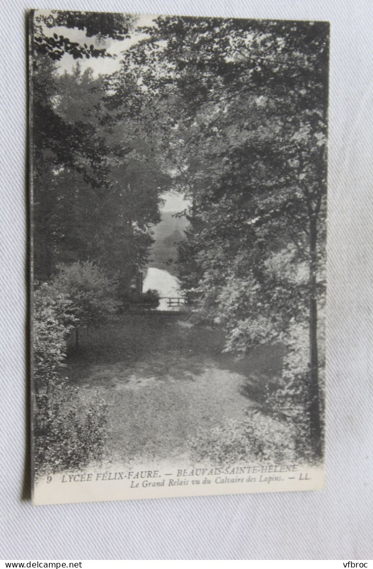 Beauvais sainte Hélène, lycée Félix Faure, le grand relais vu du calvaire des lapins, Oise 60