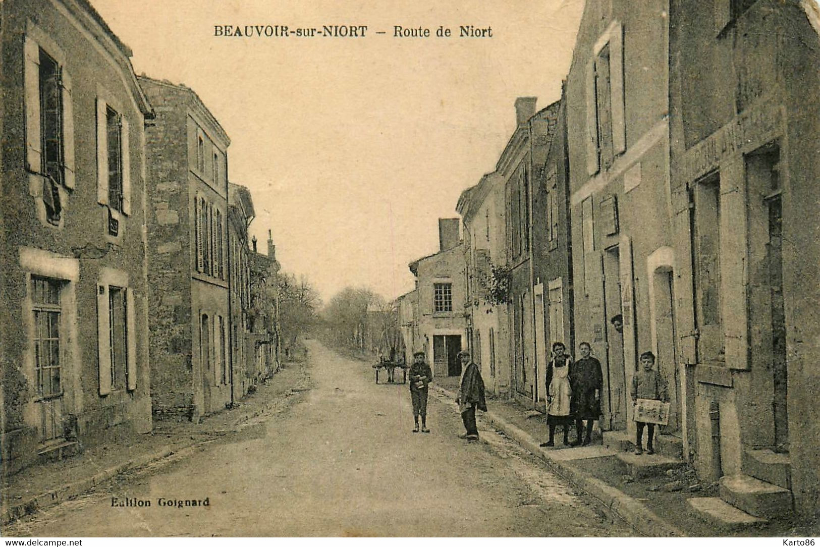 beauvoir sur niort * route de niort * la Boulangerie * villageois