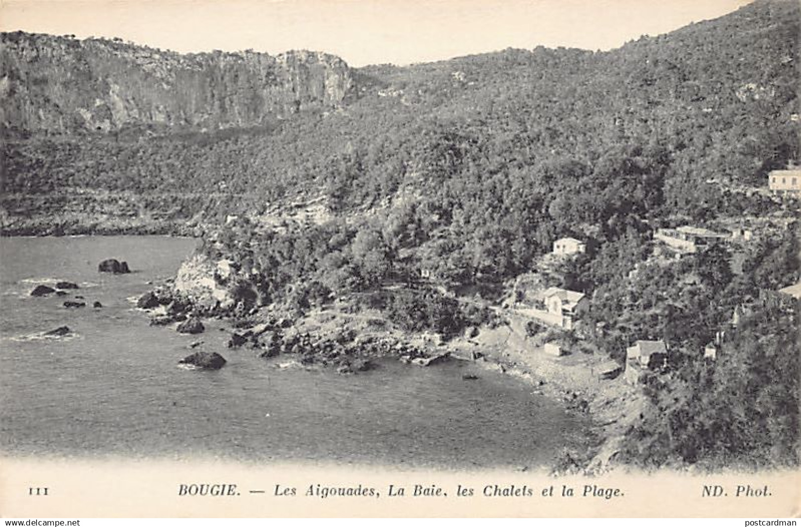 BEJAIA Bougie - Les Aigouades, la Baie, les chalets et la plage