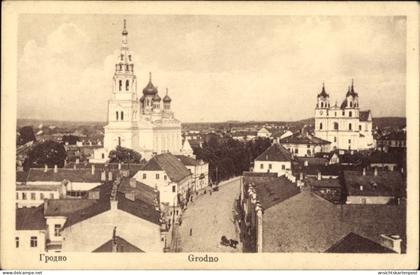 CPA Hrodna Grodno Weißrussland, Stadtbild, Kirchen