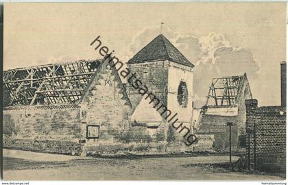 Pinsk - zerstörtes Gebäude - ca. 1916 - Feldpostkarte