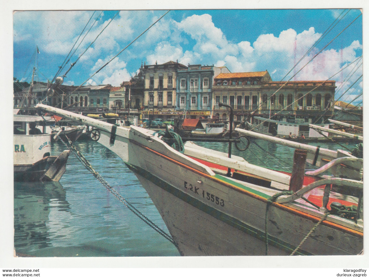 Belem old postcard posted 1988 to Yugoslavia meter stamps bb200110