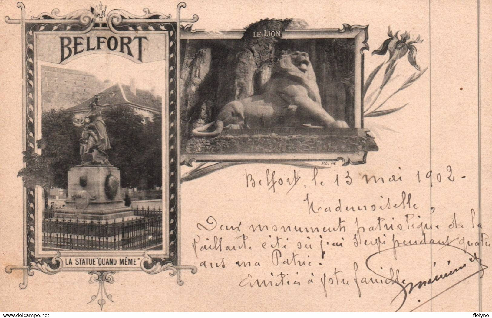 belfort - souvenir de la ville - 1902