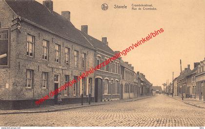 Stavele - Crombekestraat - Afspanning De Zwaan - Rue de Crombeke - Alveringem