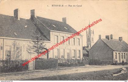 Stavele - Rue du Canal - Alveringem