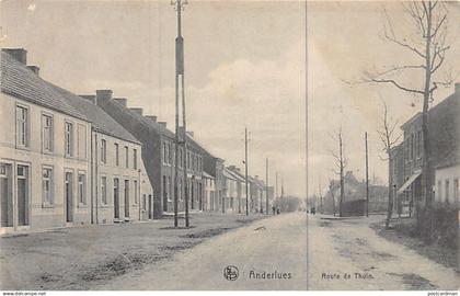 Belgique - ANDERLUES (Hainaut) Route de Thuin - CARTE DÉCOLLÉE