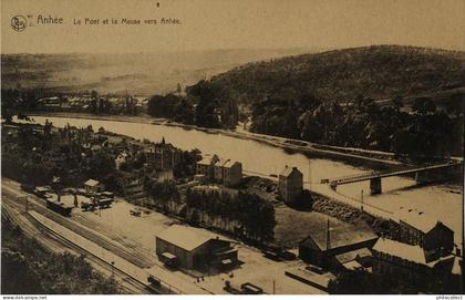 Anhee // Le Pont et la Meuse vers Anhee (Gare - Station) 19??