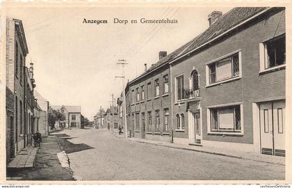 BELGIQUE - Anzegem - Drop en Gemmentehuis - Route de la ville - Carte postale ancienne