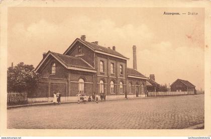 BELGIQUE -  Anzegem - Statie - Edit Papeterie St Amand - Vue générale - Animé - Carte postale ancienne