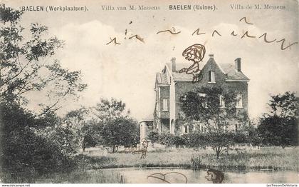 [-20%] BELGIQUE - Baelen - Usines - Villa de M. Messens - Vue de l'étang - Carte postale ancienne