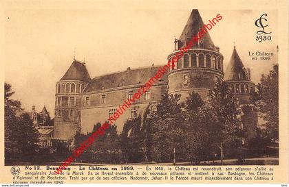 Le Château en 1889 - Beauraing