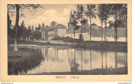 [-5%] BELGIQUE - BERLOZ - L'Etang - Edit Henry Kaquet - Carte Postale Ancienne