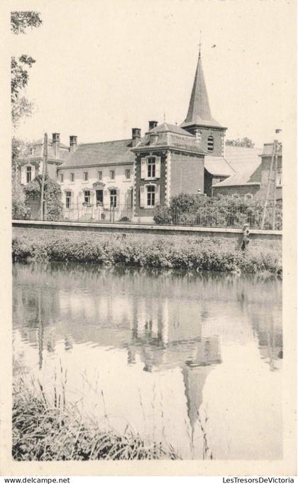 [-5%] BELGIQUE - Berloz - Le Château et l'Eglise  - Carte Postale Ancienne