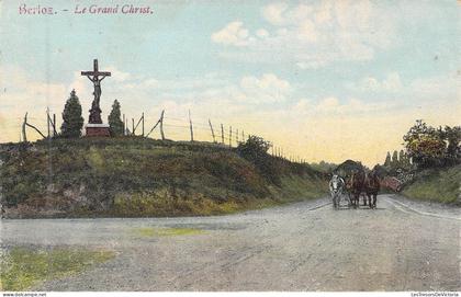 [-50%] BELGIQUE - BERLOZ - Le Grand Christ  - Edit F Teheux Hovent - Carte Postale Ancienne