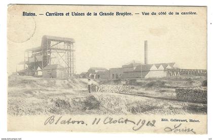 Blaton Bernissart    Carrières et Usines de la Grande Bruyère - Vue du côté de la carrière