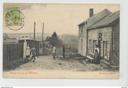 BELGIQUE - NAMUR - BIEVRE - Point d'arrêt de BIÈVRE