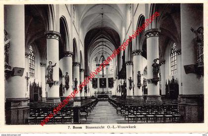 Binnenzicht O.-L.Vrouwkerk - Boom