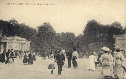 BRUXELLES .... ENTREE DU BOIS DE LA CAMBRE