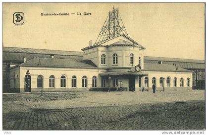 Braine-le-comte     :  La Gare ( ecrit  avec timbre  )