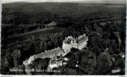 70630679 Brakel Westfalen Brakel Schloss Hinnenburg Fliegeraufnahme *