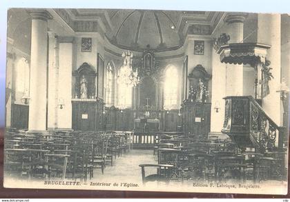 cpa brugelette   église