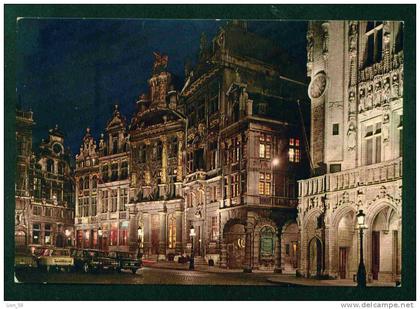 BRUXELLES - UN COIN DE LA GRAND PLACE LA NUIT - Belgique Belgium Belgien Belgio 57196