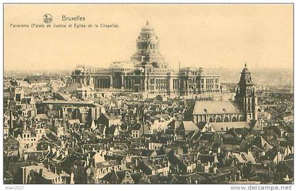 BRUXELLES - Panorama (Palais de Justice et Eglise de la Chapelle)  (Ern. Thill, Bruxelles)