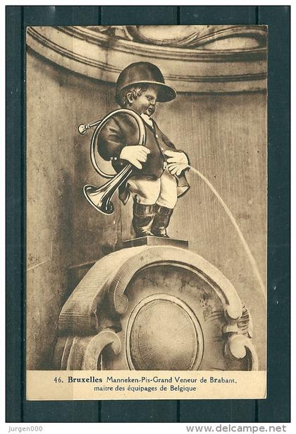 BRUXELLES: Manneken-Pis Grand Veneur De Brabant, niet gelopen postkaart (GA17928)