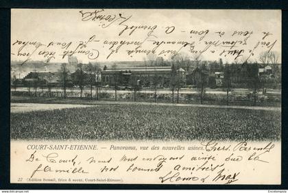 Carte Postale - Belgique - Court Saint Etienne - Panorama, Vue des Nouvelles Usines (CP25142OK)