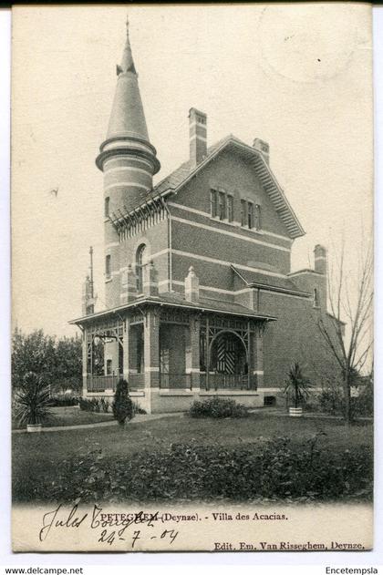 CPA - Carte postale - Belgique - Deinze - Peteghem - Villa des Acacias - 1904 (AT16476)