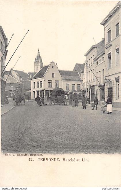 België - DENDERMONDE (O. Vl.) Linnen markt