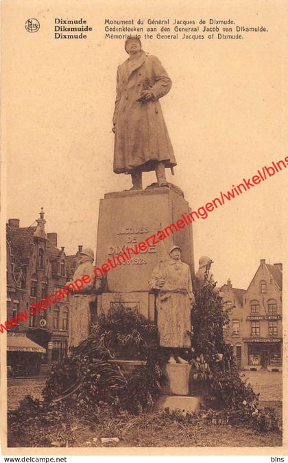 Gedenkteeken aan den Generaal Jacob van Diksmuide - Diksmuide