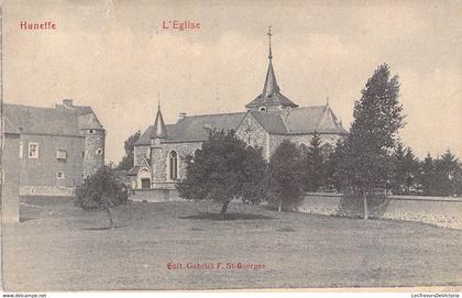 [-50%] Belgique - Haneffe - L'église - Edit. Gabriel F. - Clocher - Oblitéré Liège 1910 - Carte Postale Ancienne